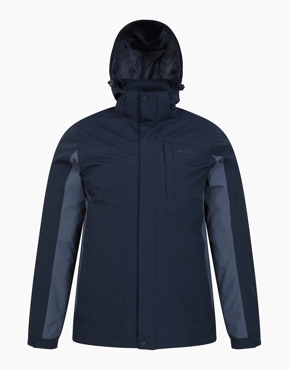 Men's Mountain Warehouse Mens Thunderstorm 3 in 1 Waterproof Jacket - Navy - Size: 46/Regular