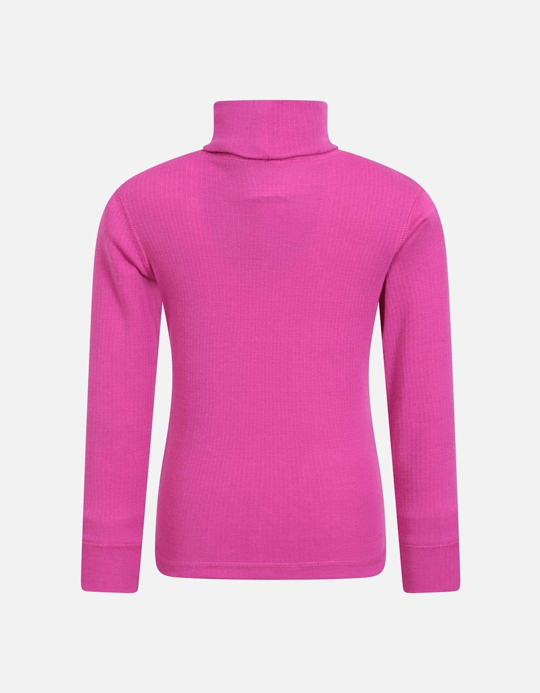 Childrens/Kids Talus Roll Neck Long-Sleeved Top