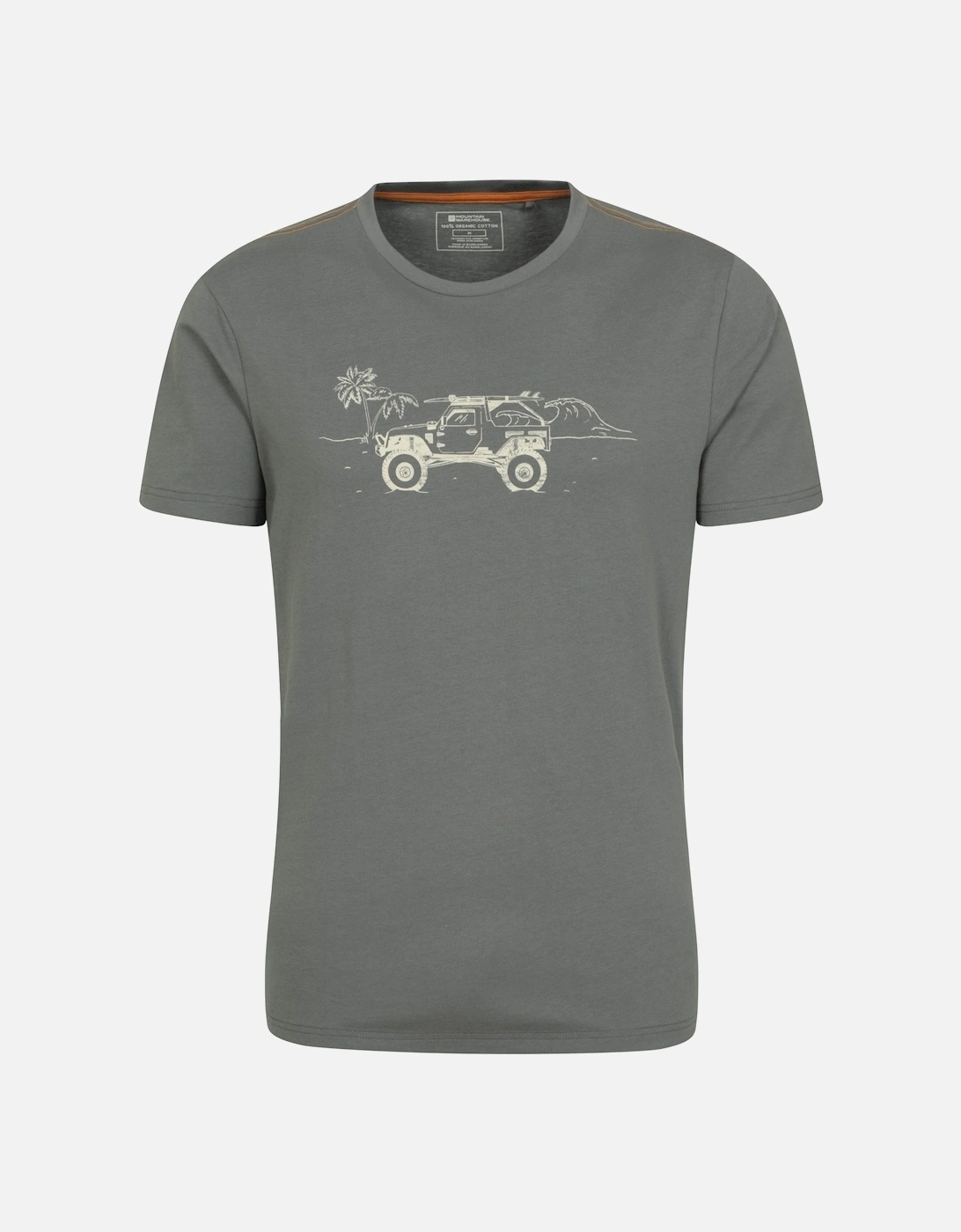 Mens Ocean Drive Organic T-Shirt, 4 of 3