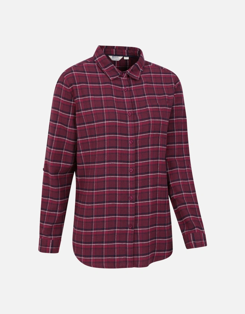 Womens/Ladies Balsam Brushed Flannel Longline Shirt