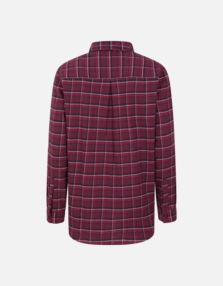 Womens/Ladies Balsam Brushed Flannel Longline Shirt