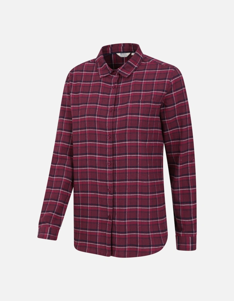 Womens/Ladies Balsam Brushed Flannel Longline Shirt