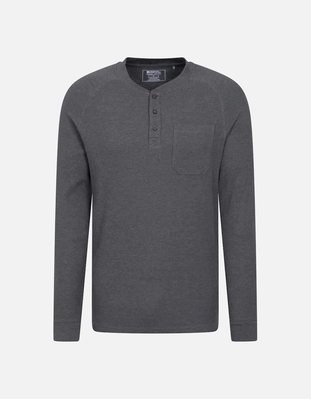 Mens Selby Waffle Henley T-Shirt, 5 of 4