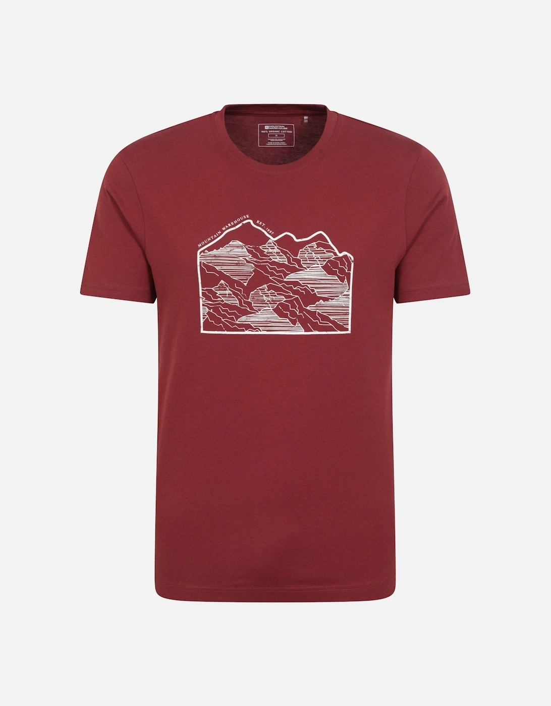 Mens Linear Organic T-Shirt, 5 of 4