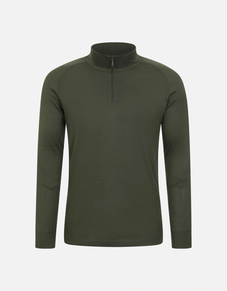 Mens Talus Zip Neck Long-Sleeved Thermal Top