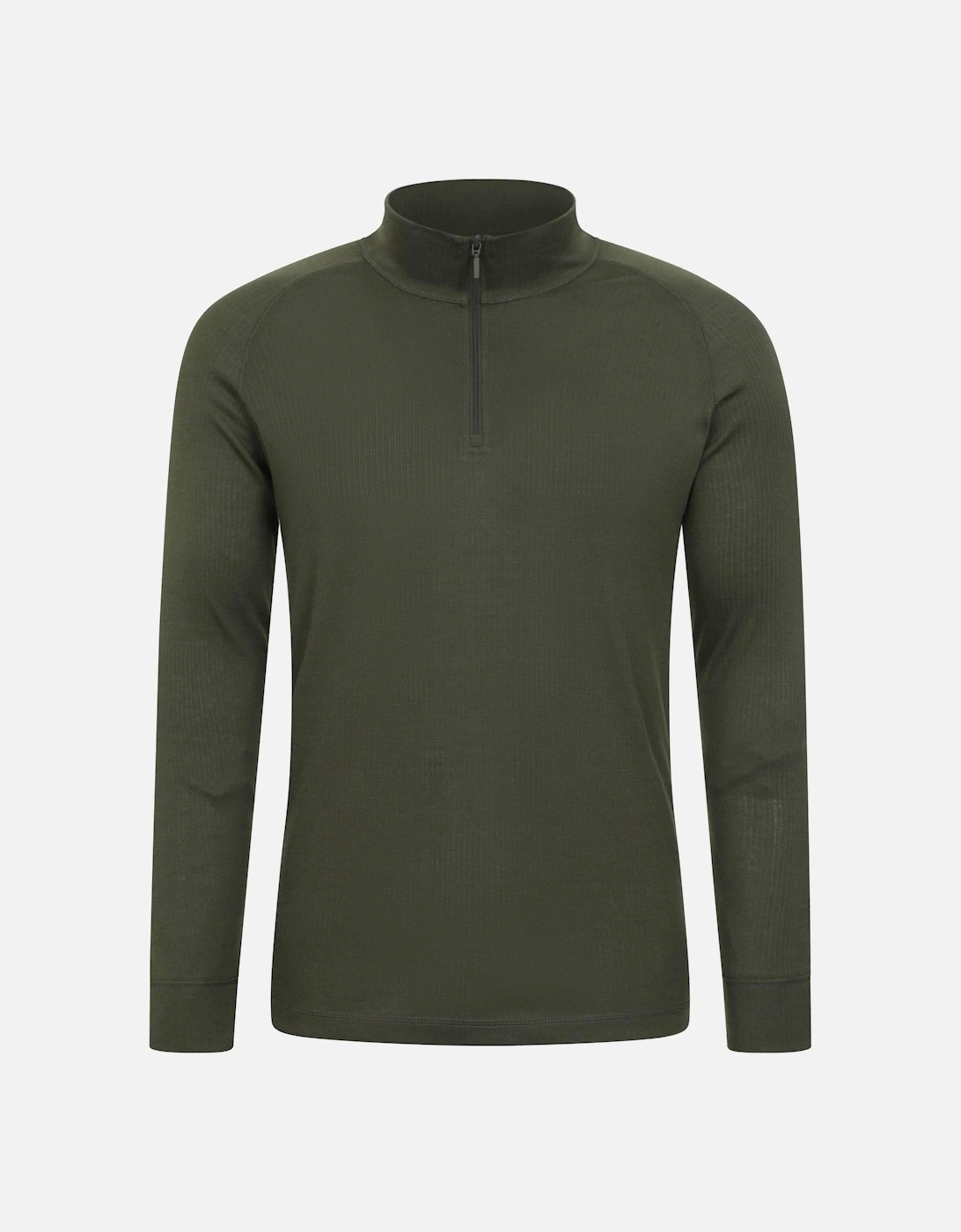 Mens Talus Zip Neck Long-Sleeved Thermal Top, 4 of 3