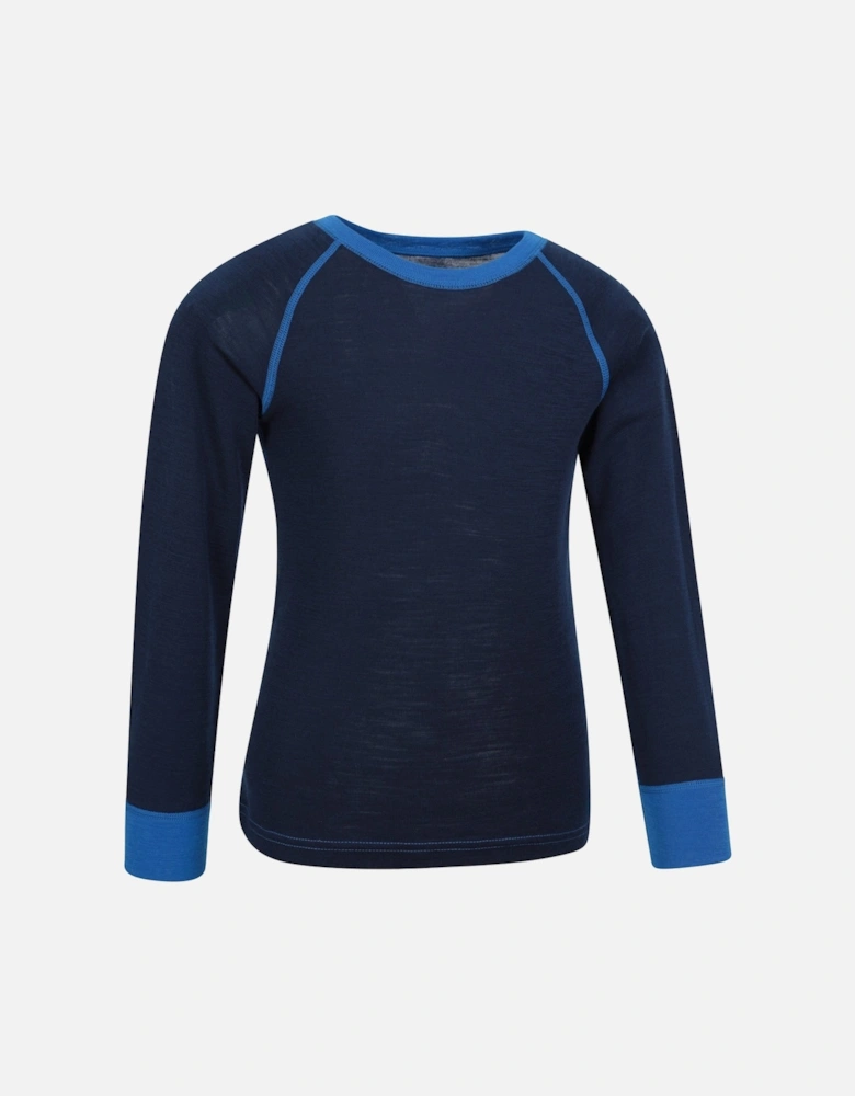 Childrens/Kids Merino II Round Neck Base Layer Top