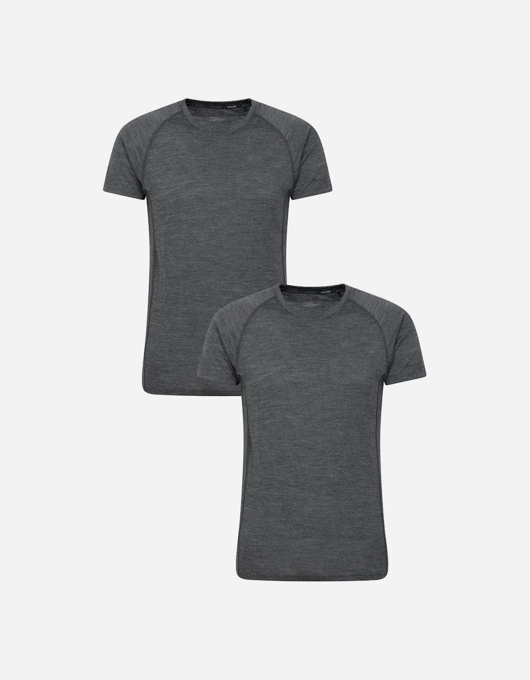 Mens Summit Merino Wool T-Shirt (Pack of 2), 5 of 4