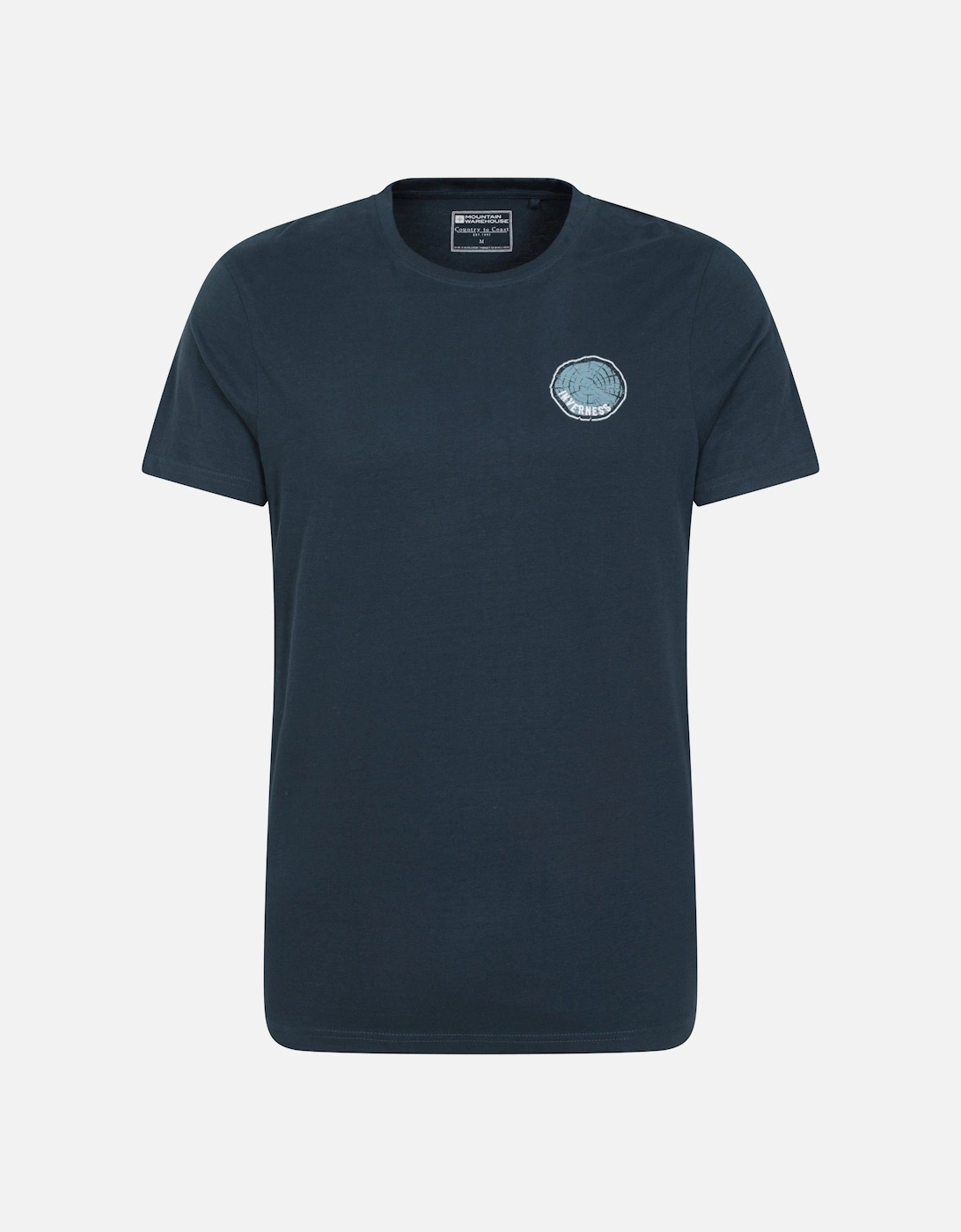 Mens Inverness Tree Ring Organic T-Shirt, 5 of 4