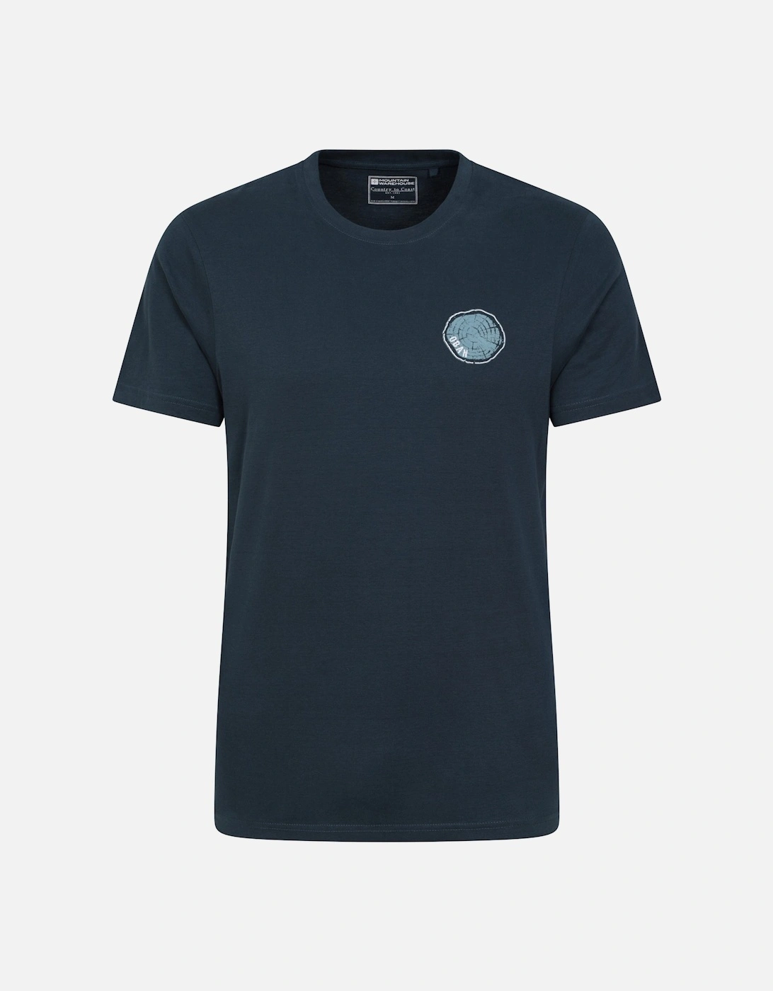 Mens Oban Tree Ring Organic T-Shirt, 5 of 4