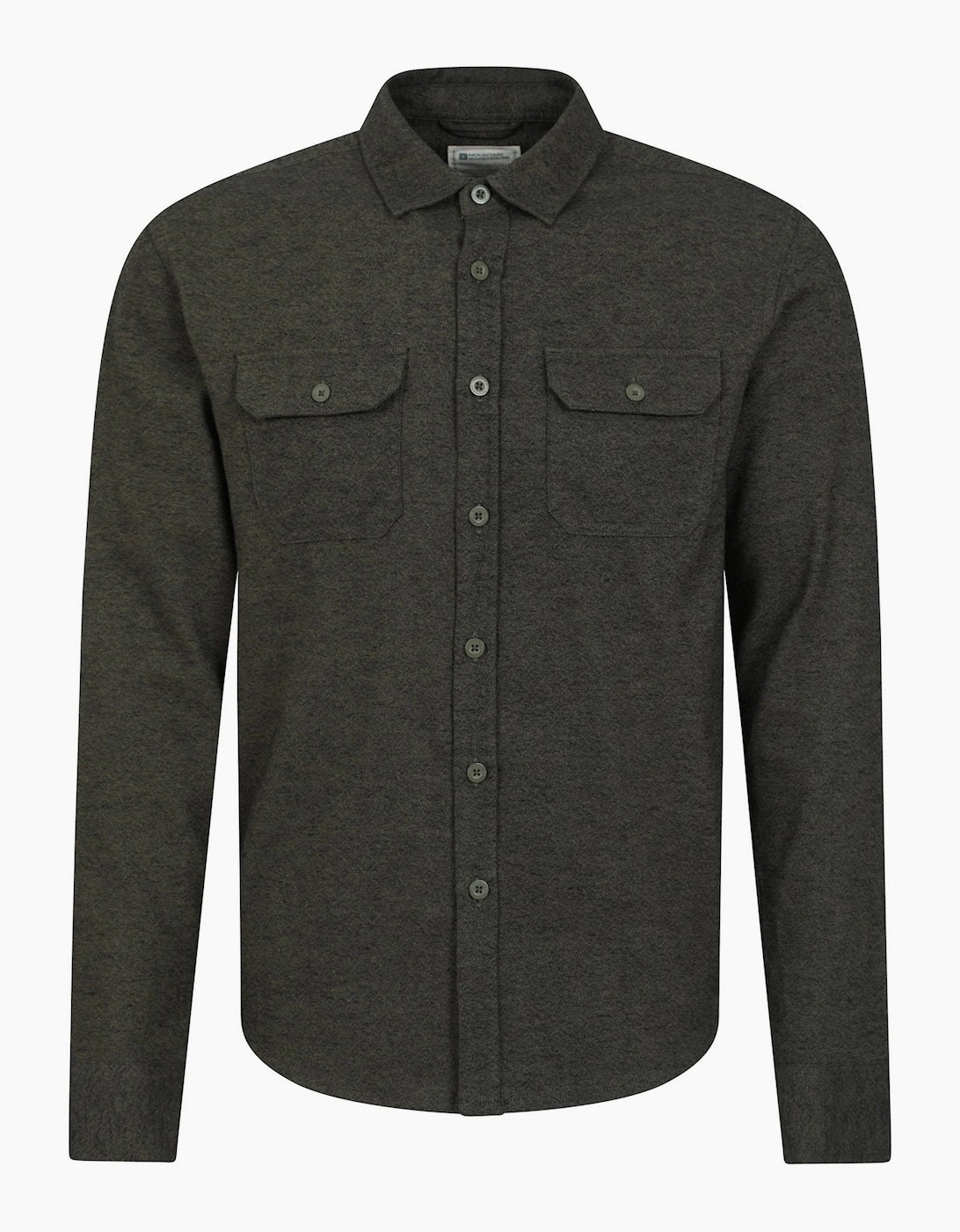 Mountain Warehouse Men's Green Trace Flannel Long-Sleeved Shirt - Size: 38/Regular