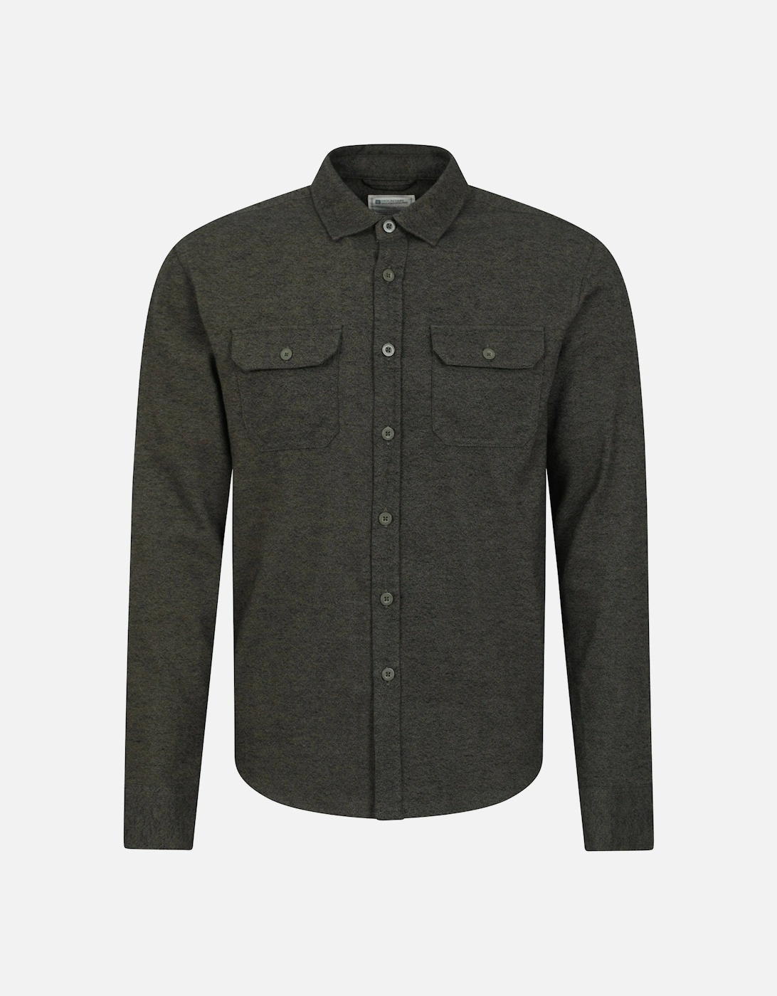 Mens Trace Flannel Long-Sleeved Shirt, 5 of 4