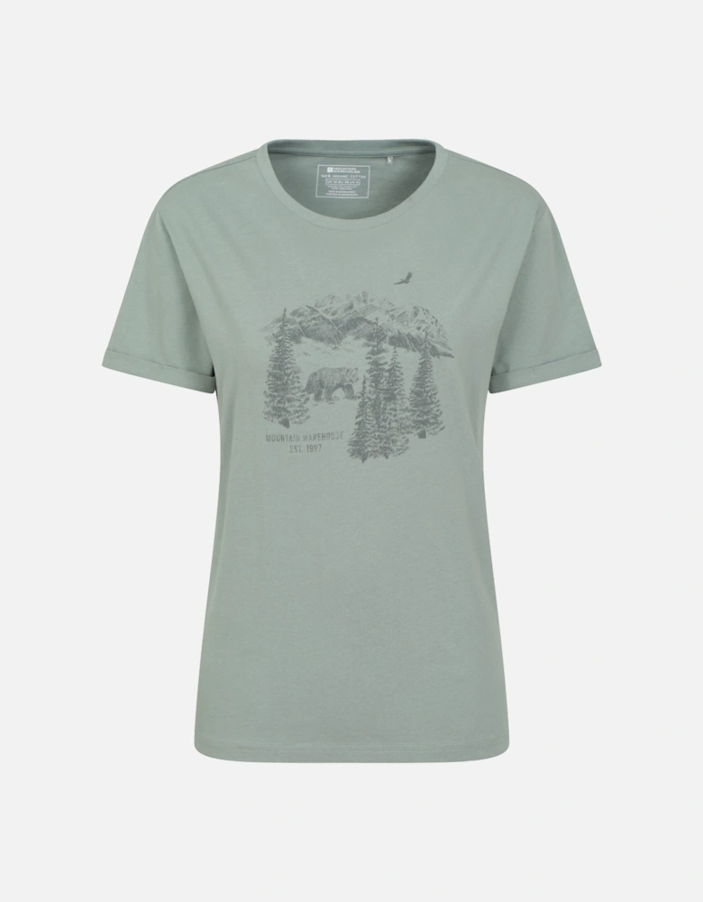 Womens/Ladies Forest Bear Organic Loose Fit T-Shirt
