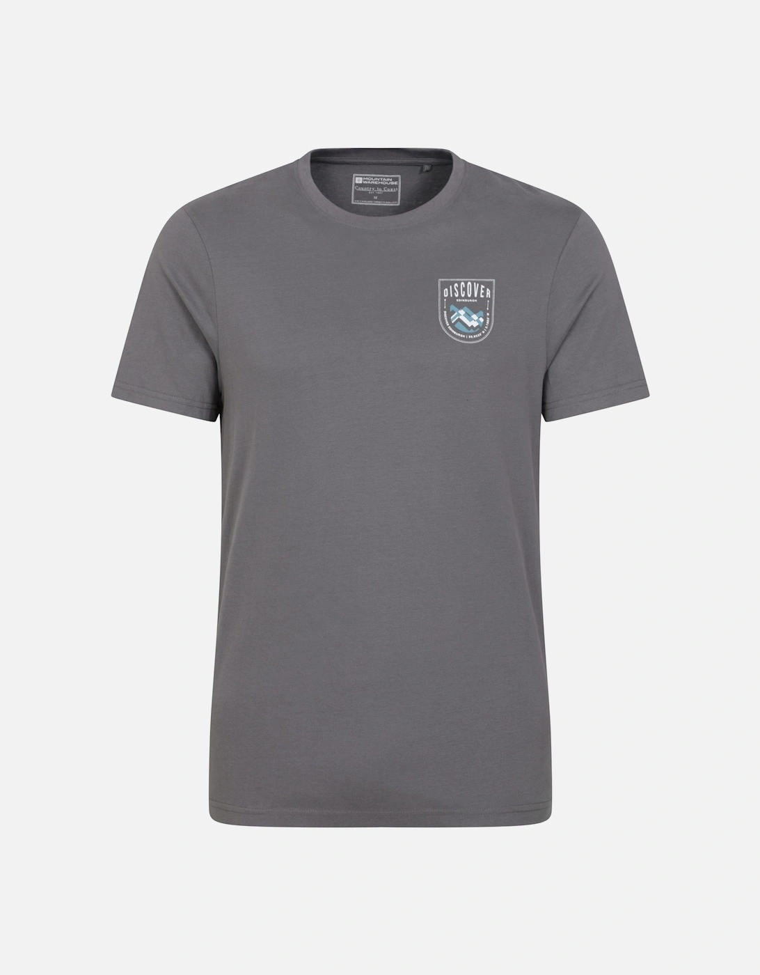 Mens Discover Edinburgh Cotton T-Shirt, 5 of 4
