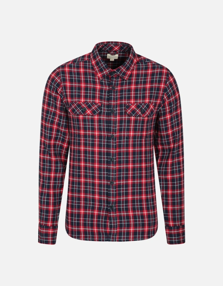 Mens Trace Flannel Long-Sleeved Shirt