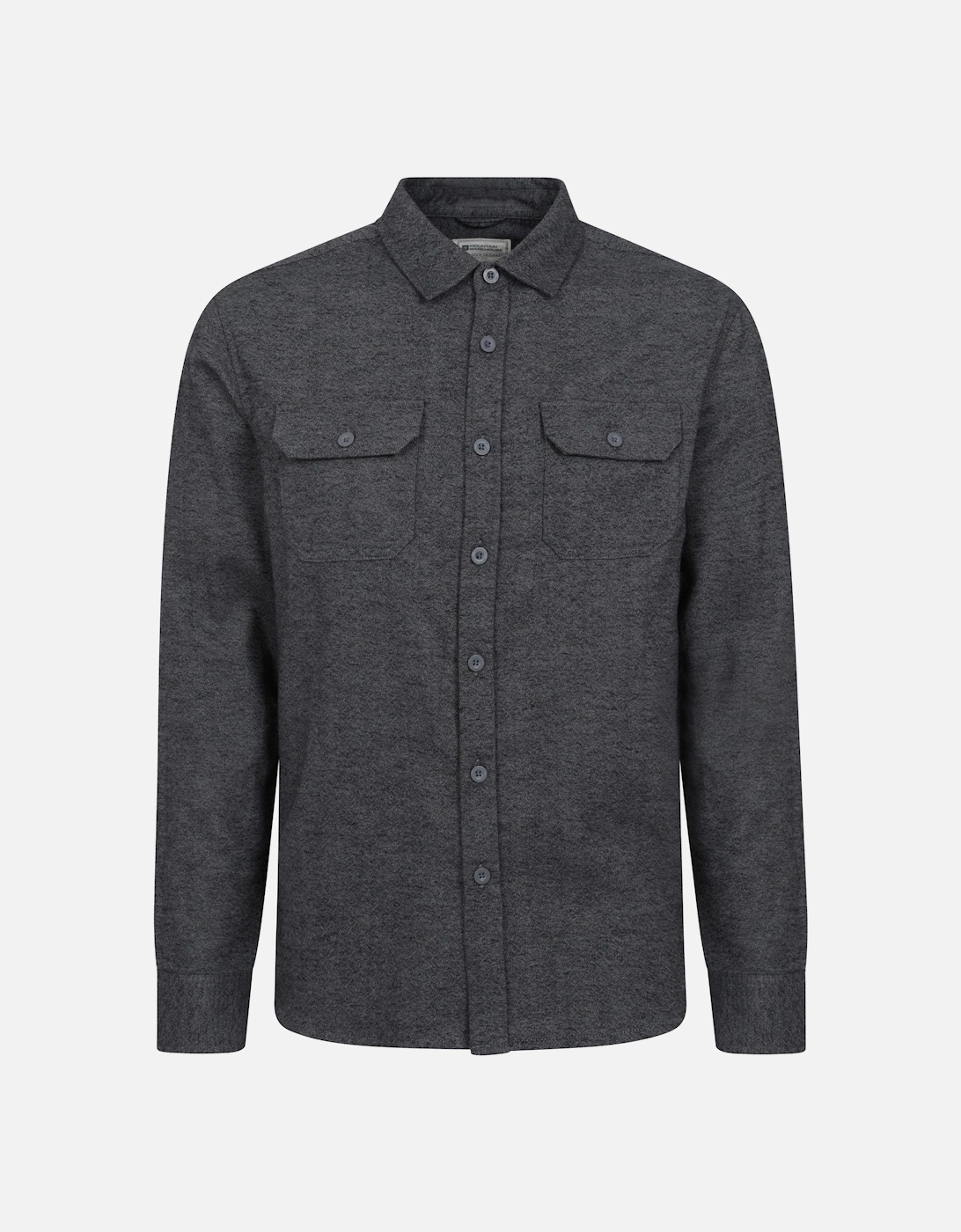 Mens Trace Flannel Long-Sleeved Shirt, 5 of 4