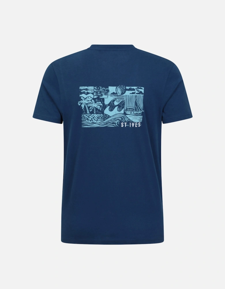 Mens St Ives Printed Organic T-Shirt