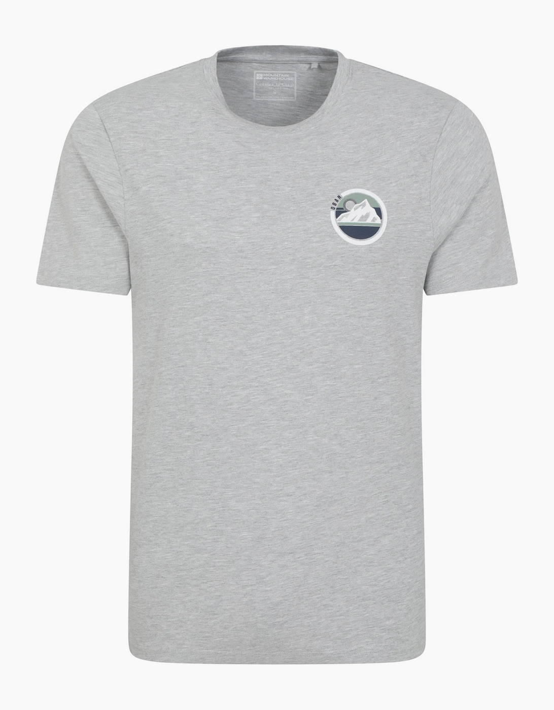 Mountain Warehouse Men's Grey Oban Mountain Cotton T-Shirt - Size: 42