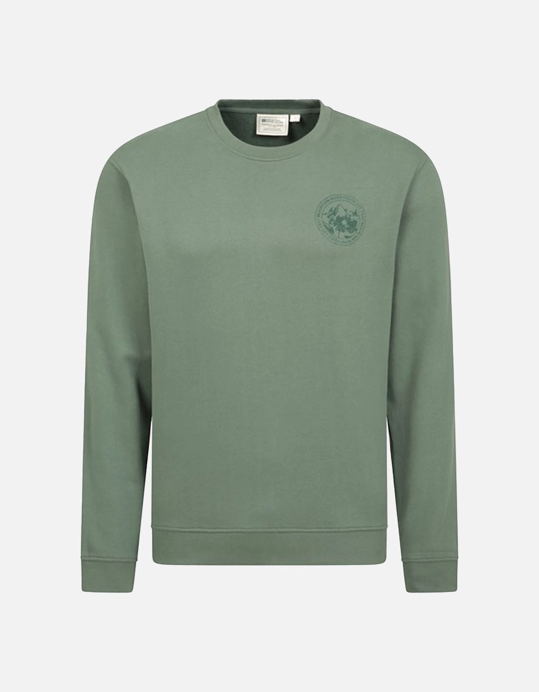 Mens Mountain Crew Neck Sweatshirt, 6 of 5