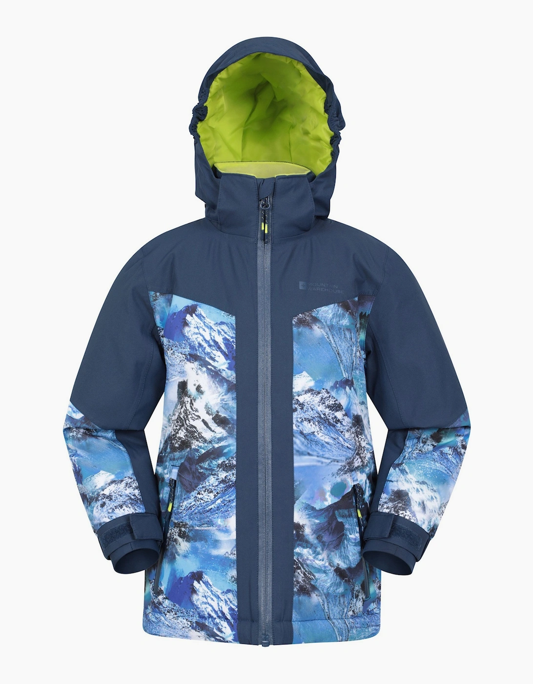Mountain Warehouse Boys Navy  Childrens/ Himalayan Abstract Ski Jacket - Size 11 Years/12 Years Kids