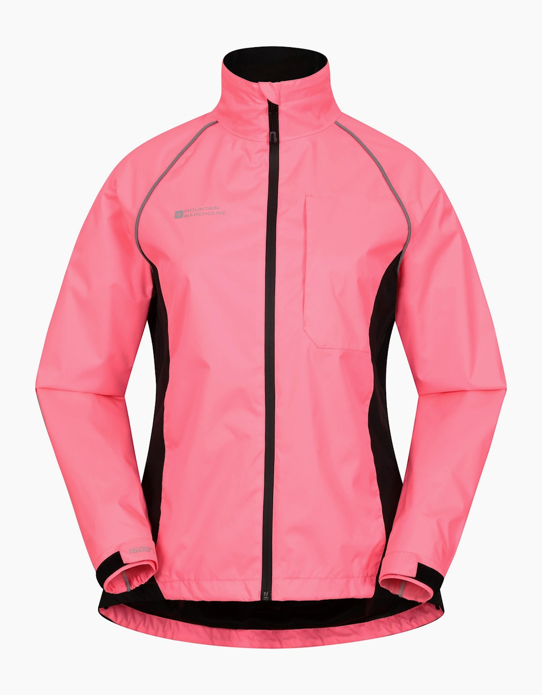 Mountain Warehouse Women's Pink Adrenaline Ii Iso-Viz Waterproof Jacket - Bright - 10 Uk - Bright - 50% Polyester/50% Polyamide - Image 2
