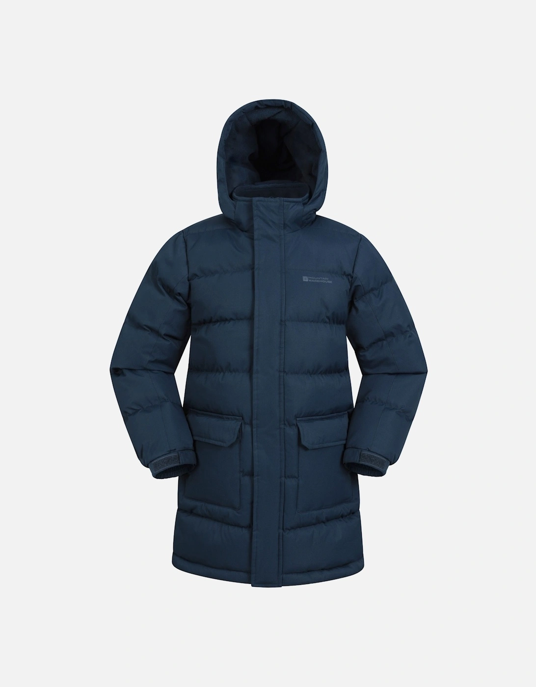 Childrens/Kids Water Resistant Longline Padded Jacket, 6 of 5
