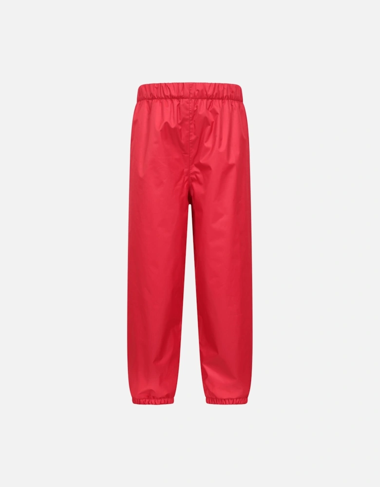 Childrens/Kids Fleece Lined Waterproof Trousers