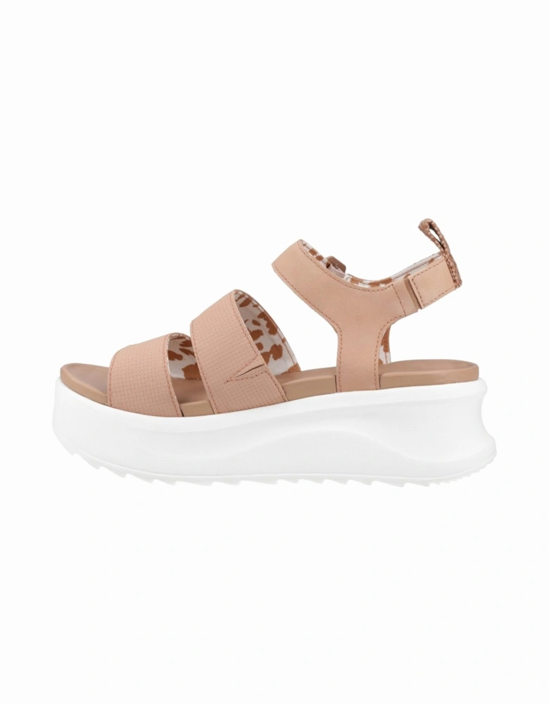 Delray Buckle Classic Womens Platform Sandals