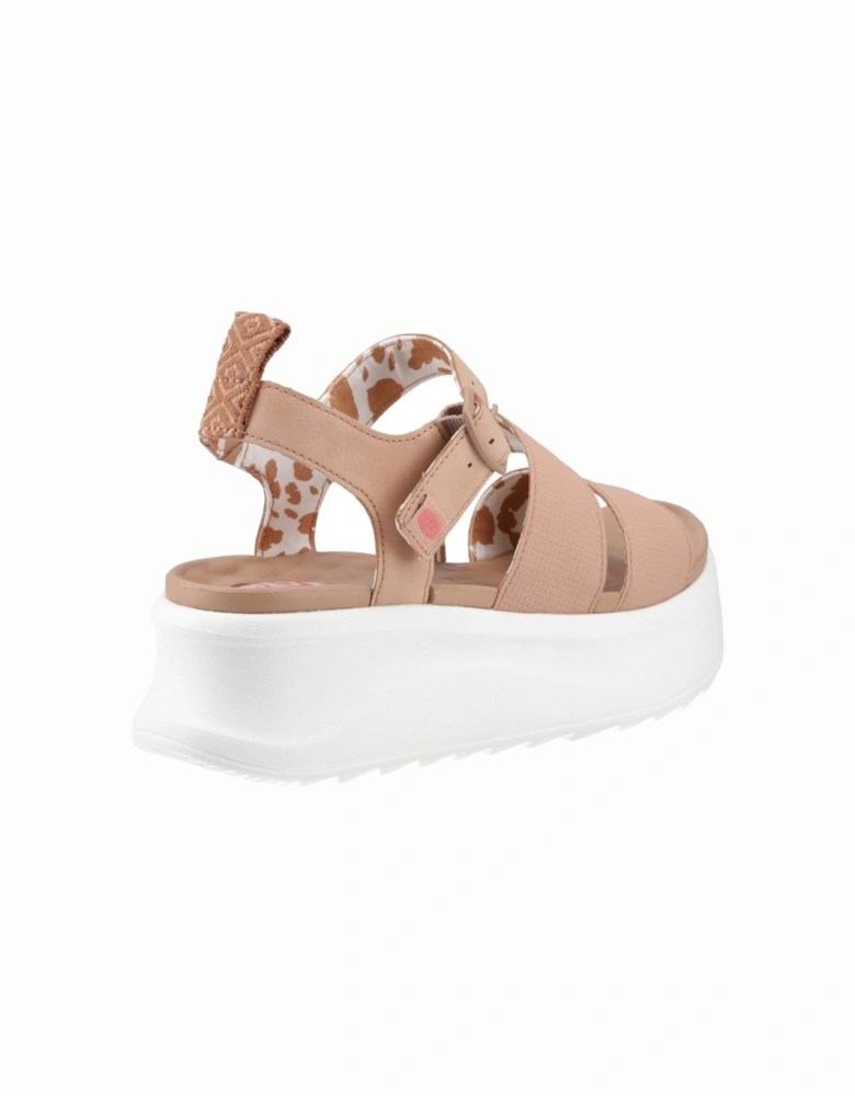 Delray Buckle Classic Womens Platform Sandals