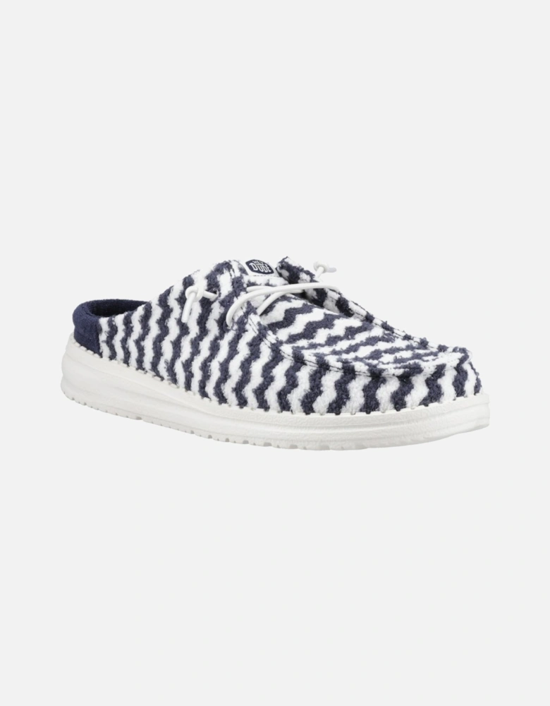 Wendy Slip Terry Strip Womens Mules