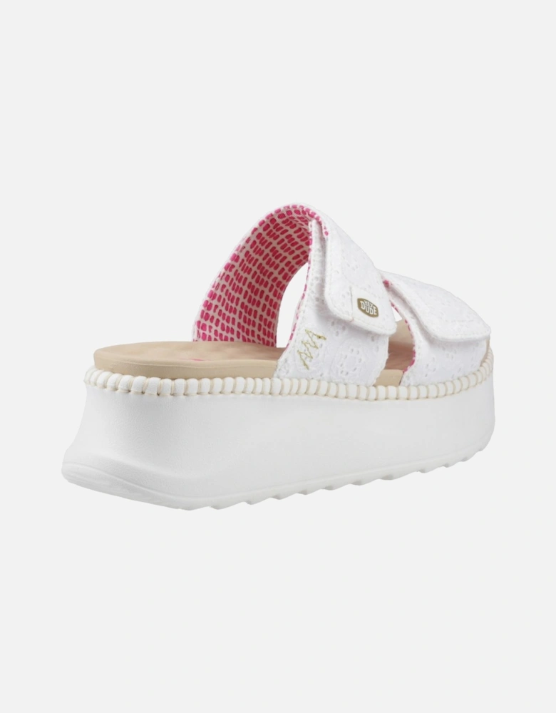 Delray Slide Eyelet Somens Platform Sandals