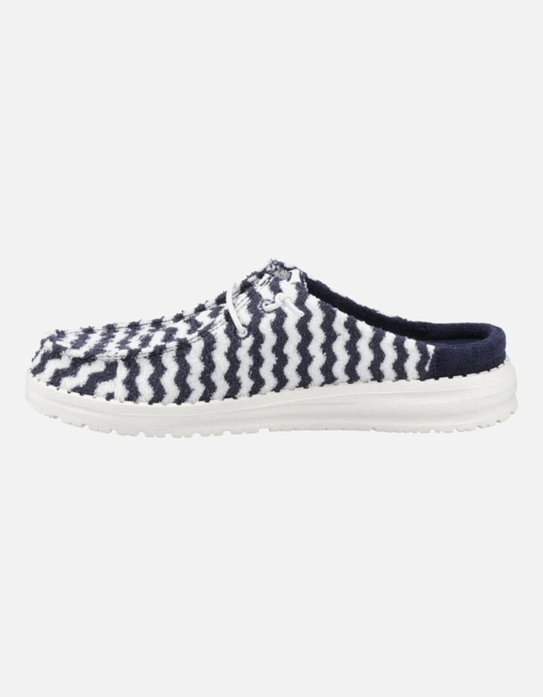 Wendy Slip Terry Strip Womens Mules