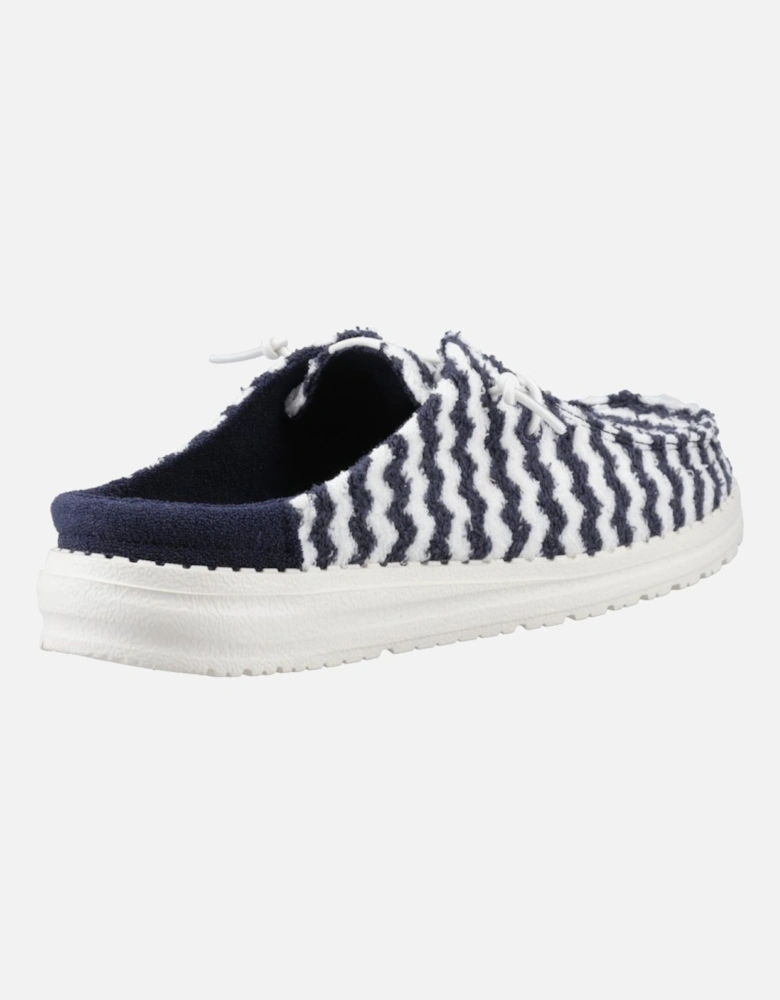 Wendy Slip Terry Strip Womens Mules