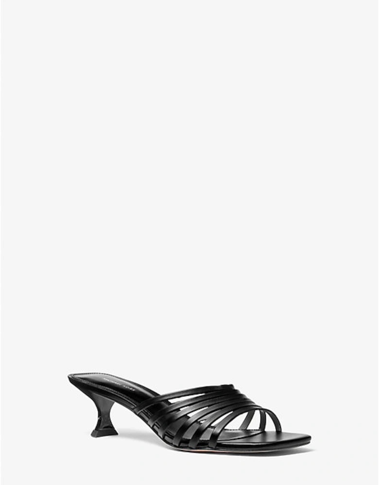 Haisley Leather Kitten Sandal