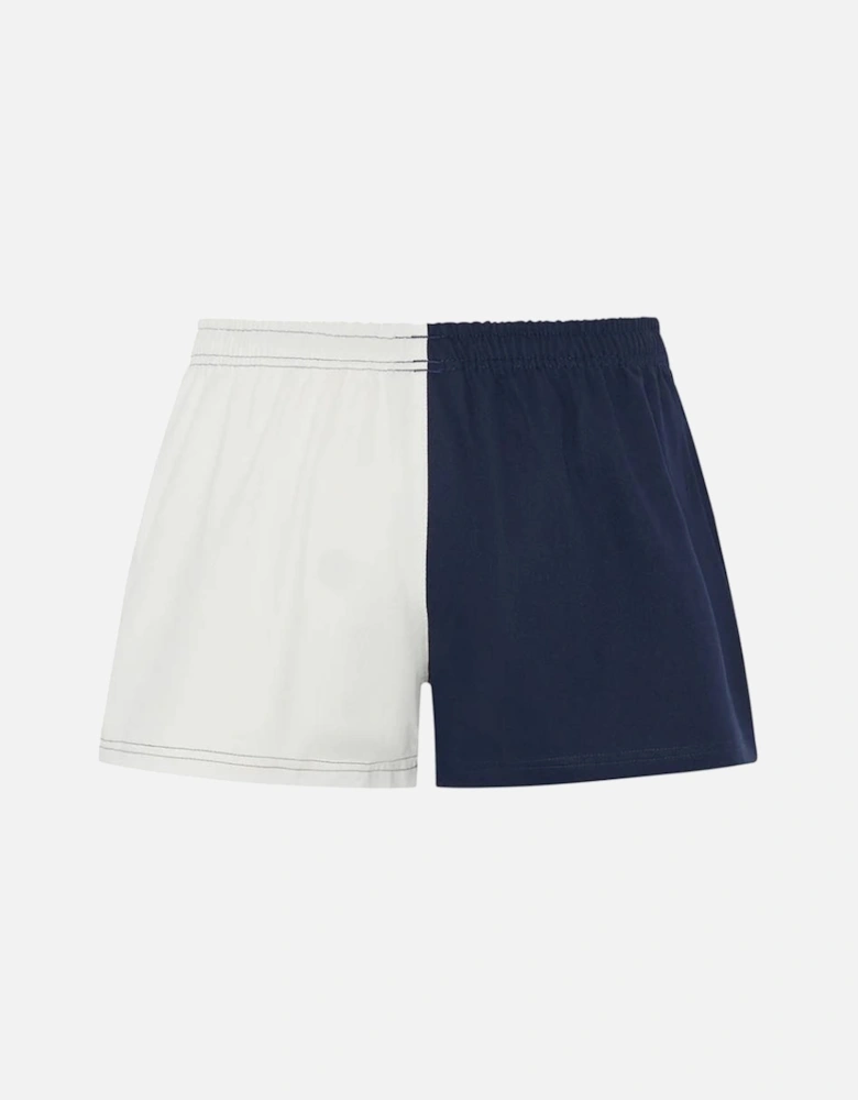 Unisex Harlequin Shorts Navy/White