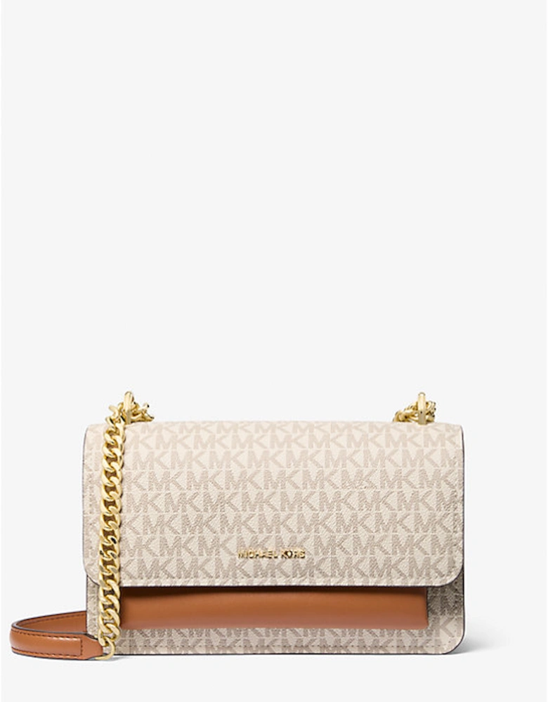 Claire Large Signature Logo Shoulder Bag