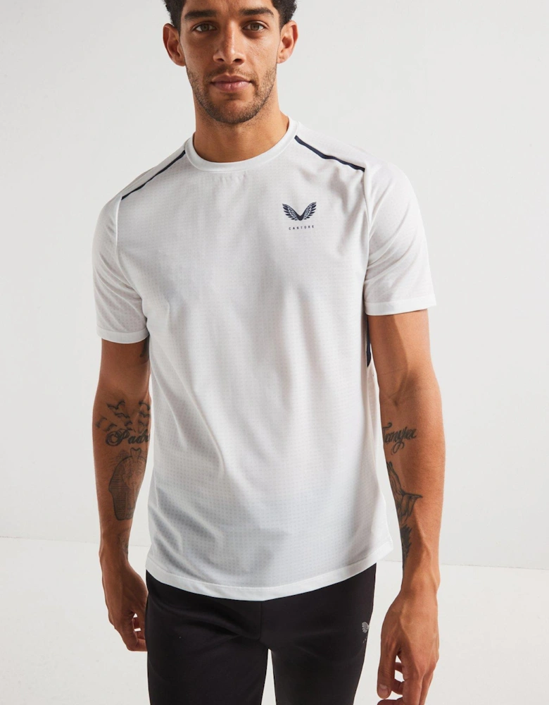 Mens Training Apex Aeromesh 1/2 Zip - White
