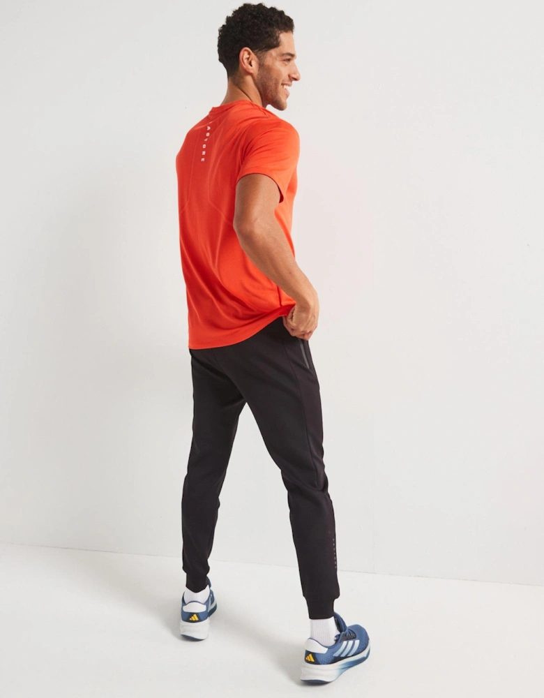 Mens Training Apex Enginee Knit Short Sleeve T-Shirt - Red