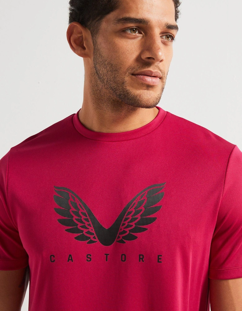 Mens Training Adapt Graphic T-Shirt - Pink