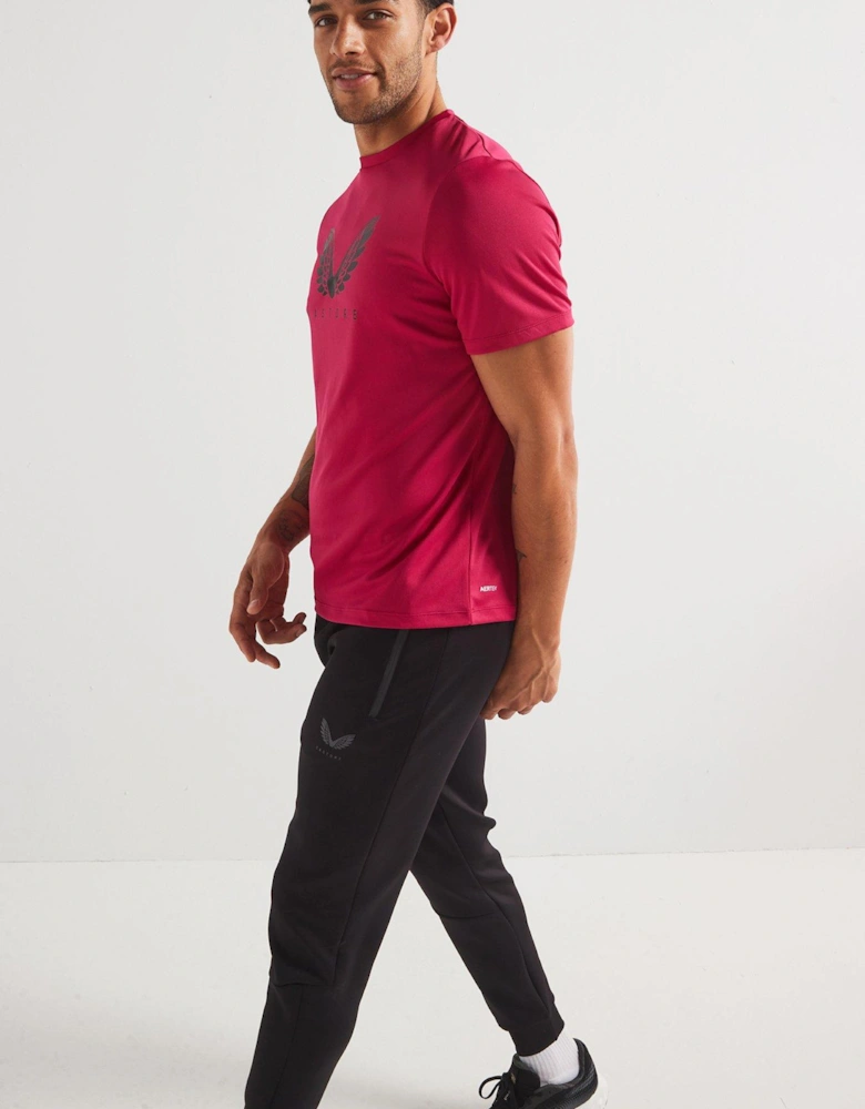 Mens Training Adapt Graphic T-Shirt - Pink