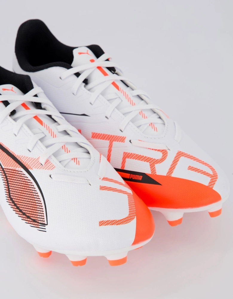 Mens Ultra 5 Play Firm Ground Football Boots - White