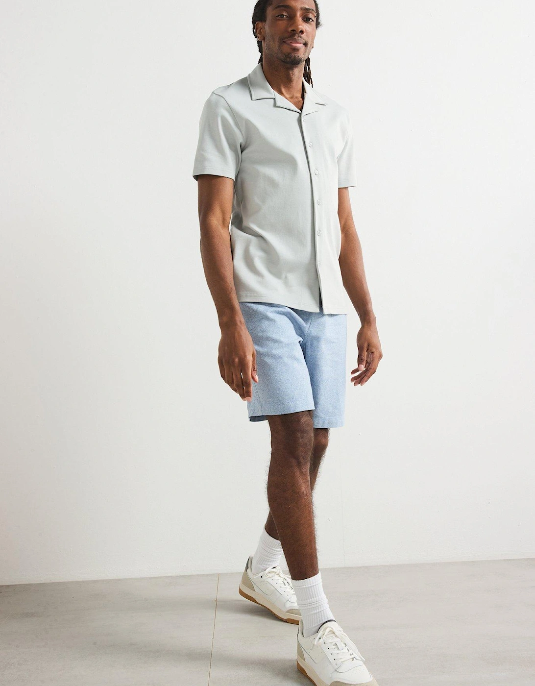 Interlock Jersey Shirt - Light Grey
