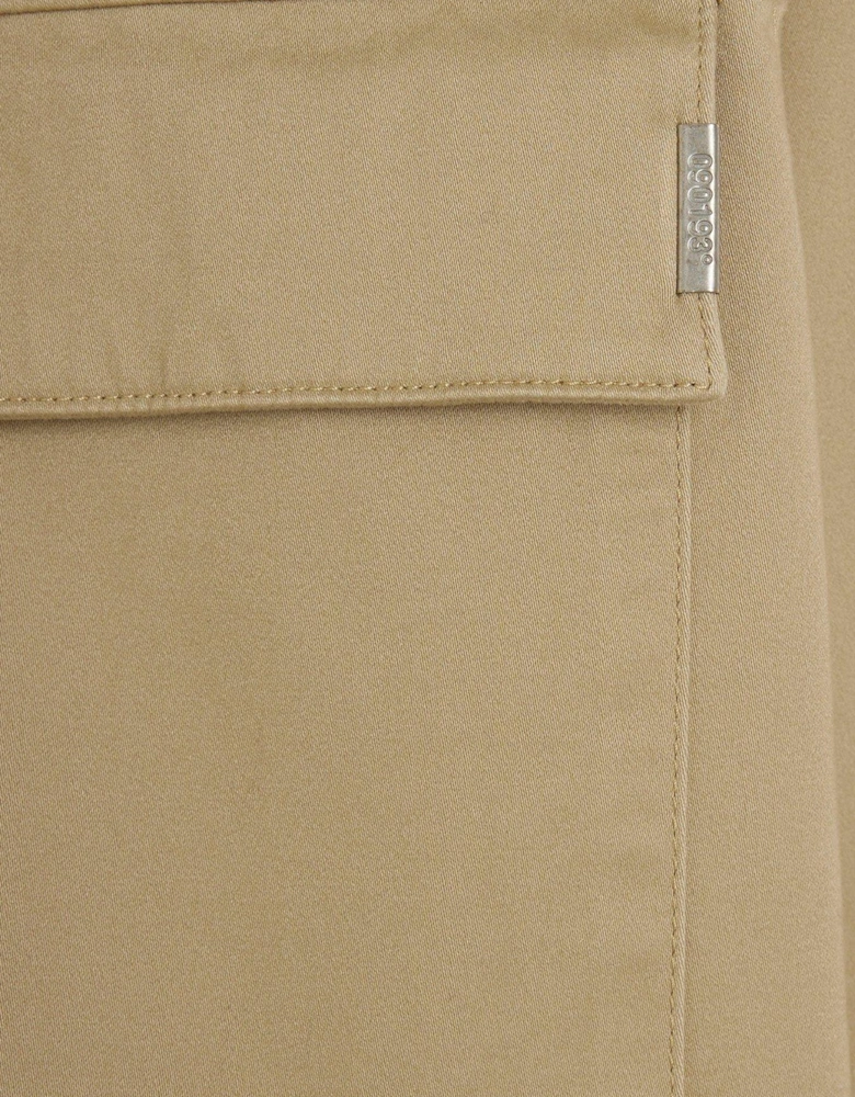 Long Sleeve Clean Zipper Shirt - Beige