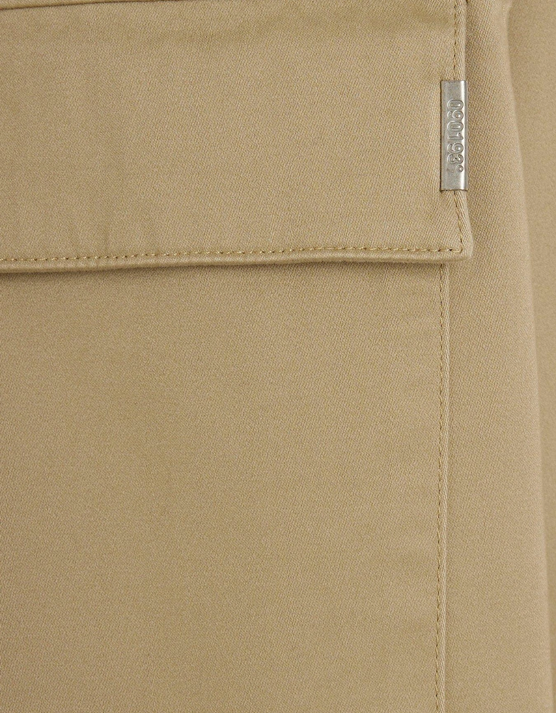 Long Sleeve Clean Zipper Shirt - Beige