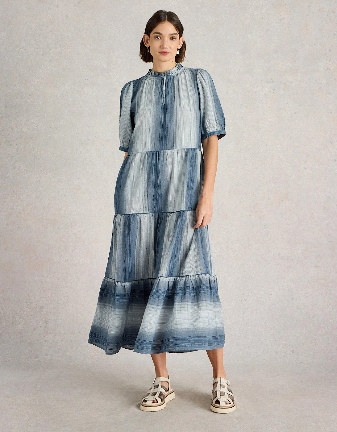 Halle Stripe Maxi Dress, 2 of 1