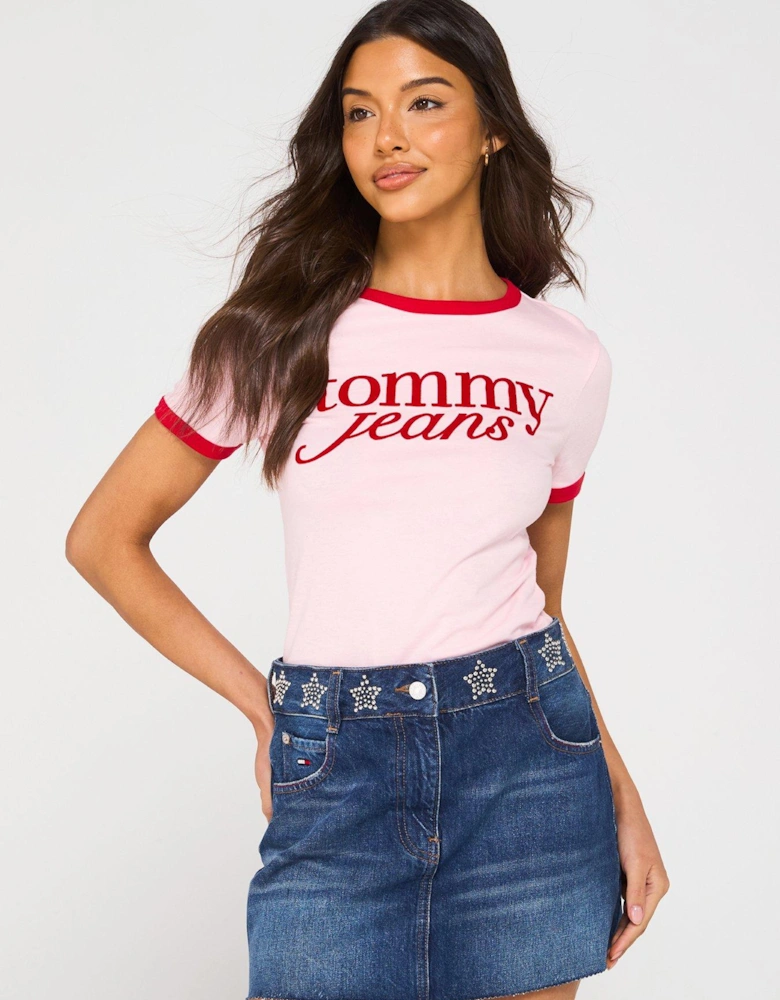 Script Logo T-Shirt - Pink