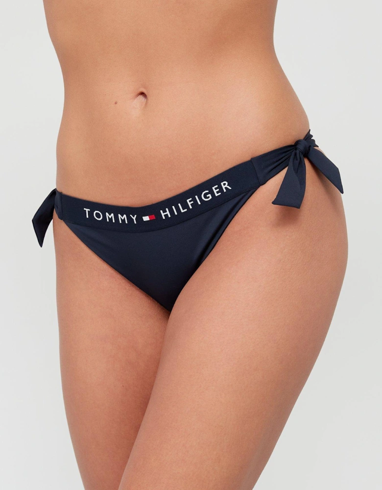 Original Side Tie Cheeky Bikini Brief - Navy
