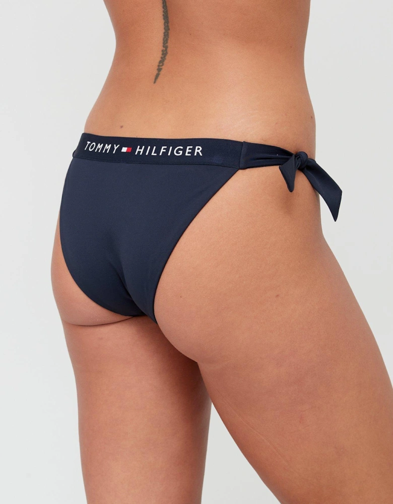 Original Side Tie Cheeky Bikini Brief - Navy