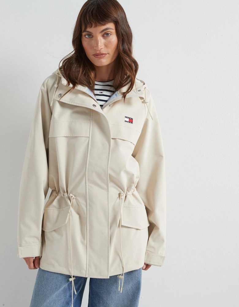 Logo Technical Jacket - Beige