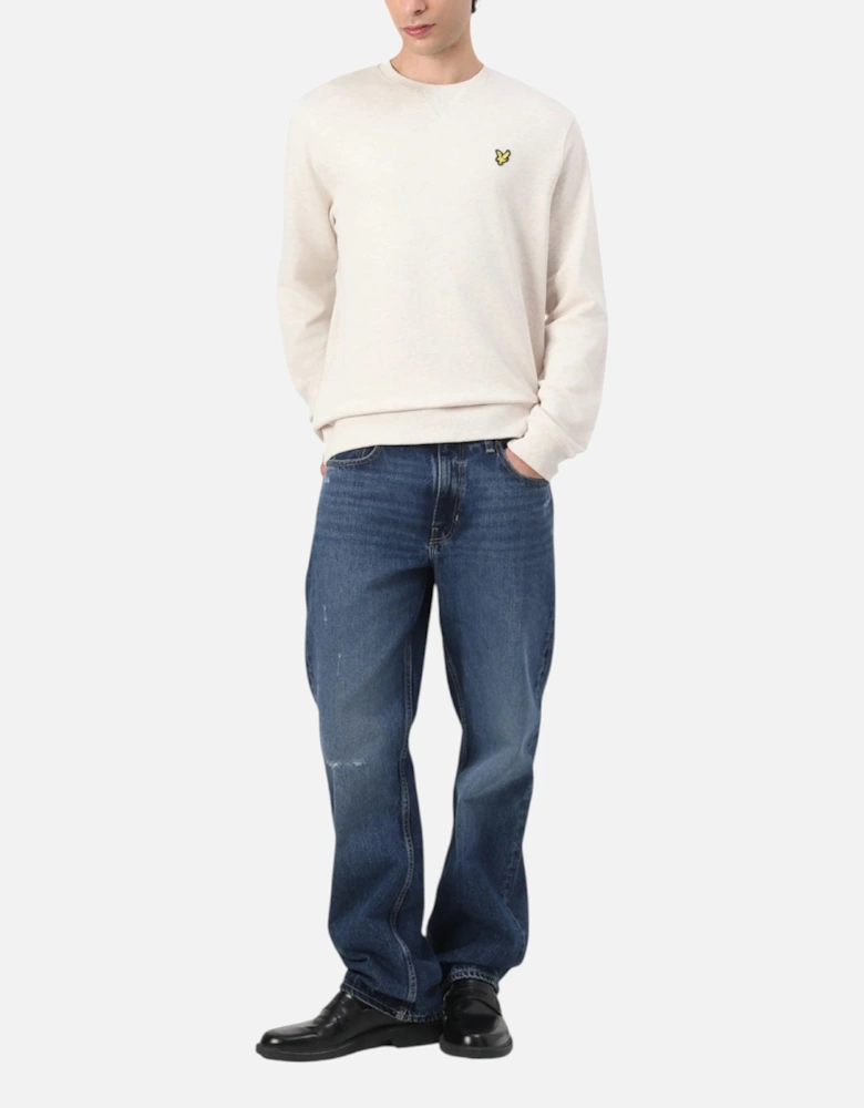 Lyle & Scott Mens Sweatshirt  Pullover Crew Neck Winter Mens Jumper Beige New